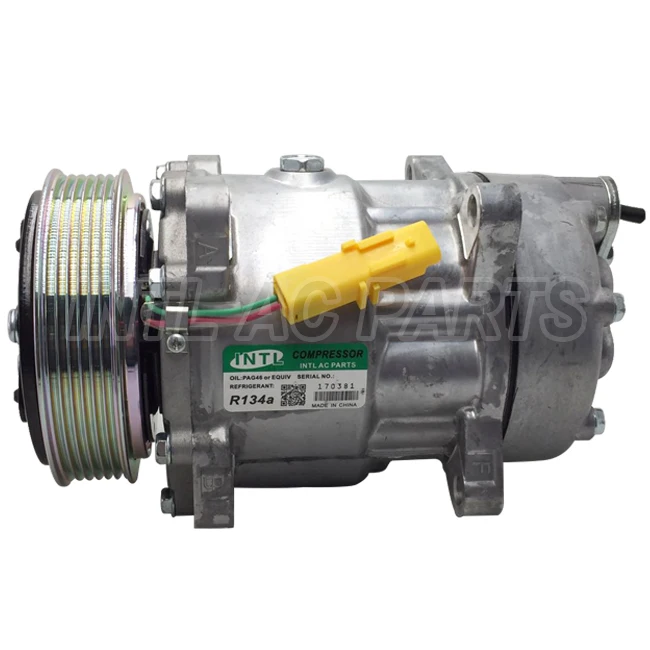 

Sanden 7V16 6453LX 6453JN 6453LR 9646416780 1240 1228F 1805 1268 auto air ac compressor for Citroen/Fiat/Lancia/Peugeot