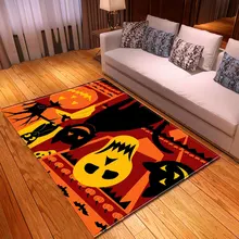 Страшный фонарь-тыква, большой ковер, украшение на празднование Хэллоуина, ковры для гостиной, спальни, коврики, чайный Ковер Напольный коврик/коврик