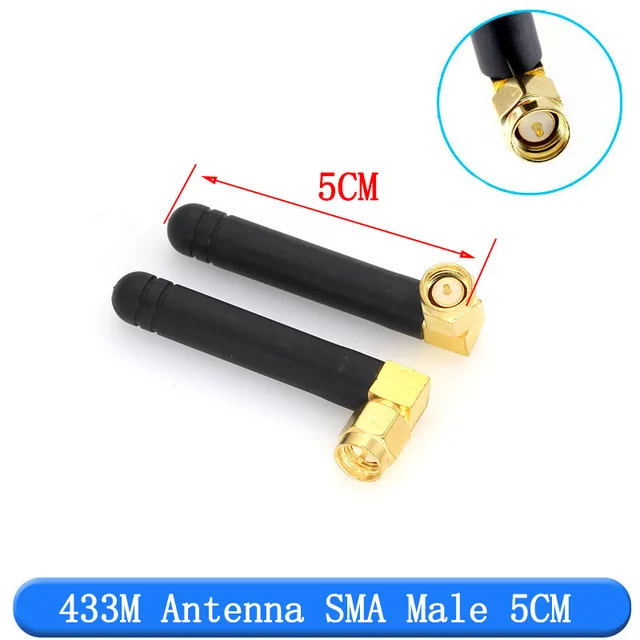 Antenna Cable Adapter Cable Adapter Cable Connector Rf Connector Rf Connector Cable Rf Connector Adapter Coaxial Connector Coaxial Cable Connector 2 PCS/LOT 433MHz Antenna 3dBi SMA Male Connector 433mhz Directional Antenna 433M Waterproof Antenna for Lorawan SMA-J connector