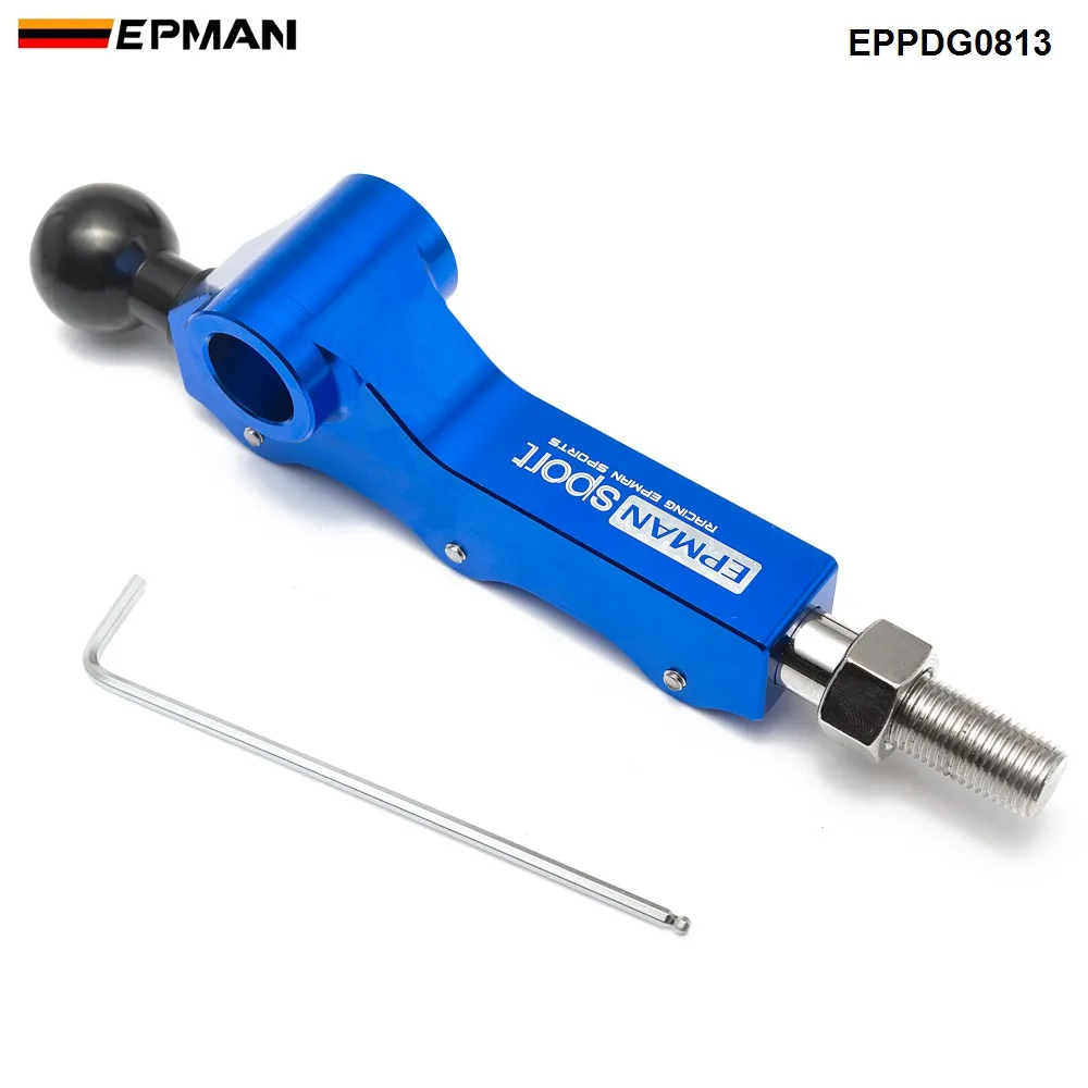 EPMAN Регулируемая короткая высота/бросок переключения Алюминий для Subaru WRX STI 08-13 EPPDG0813 - Цвет: Синий
