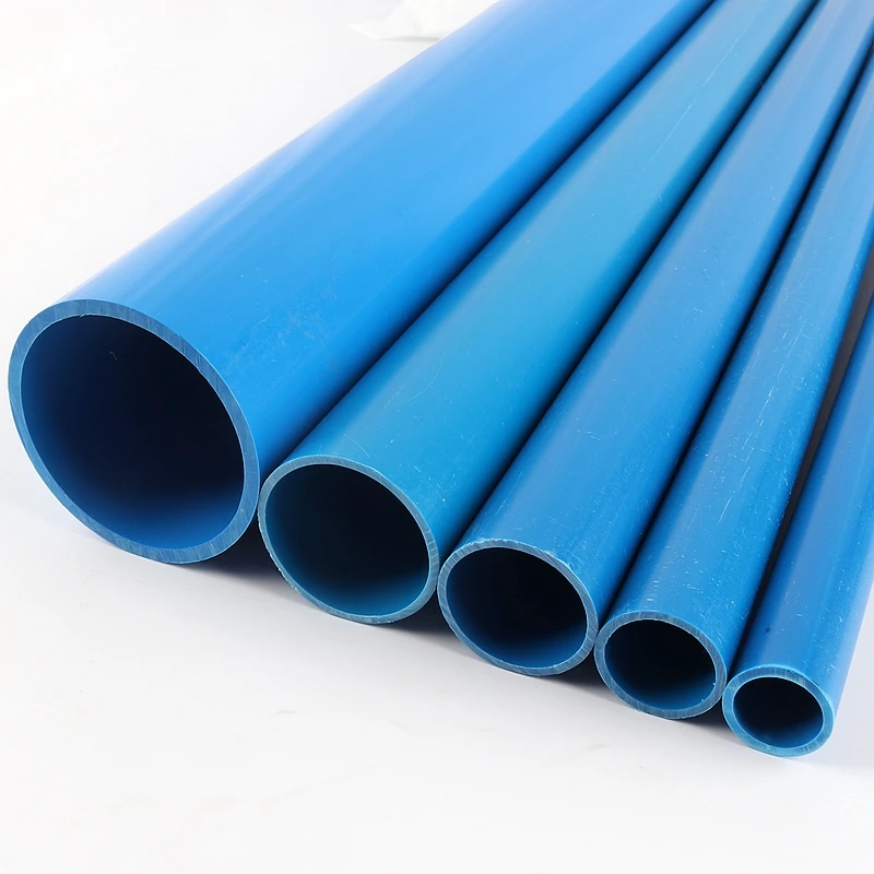 2pcs/set Outer diameter 20mm-50mm Blue PVC Pipe Agriculture Garden  Irrigation Drainage Tube Fish Tank Water Pipe 48-50cm Length