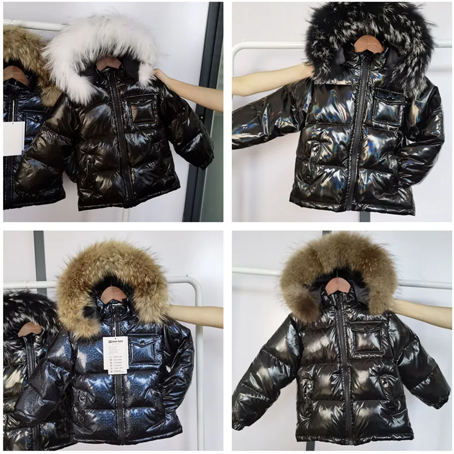 2-14 Years Children Down Jacket Winter Clothing Boys Girls Parka Snowsuit