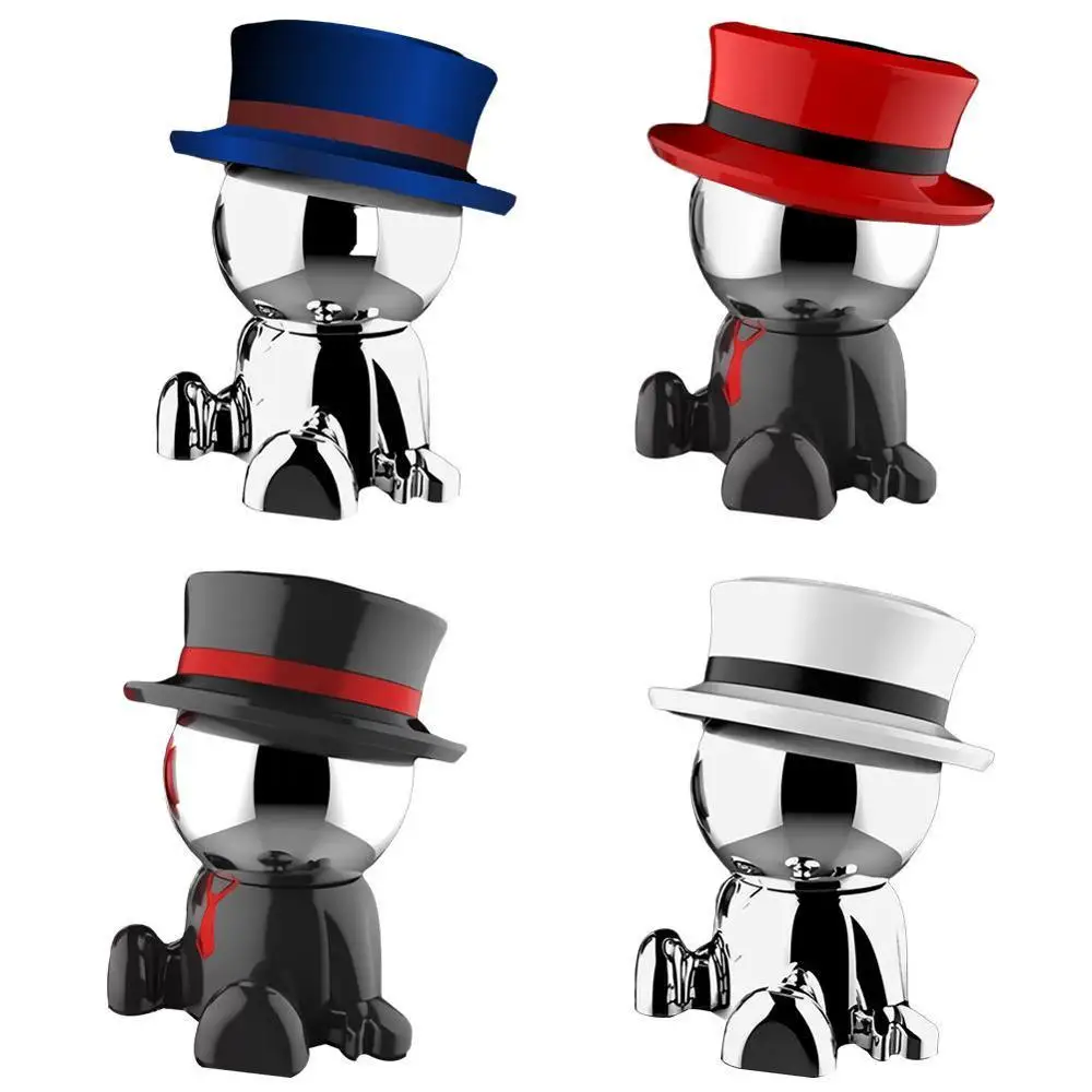 Universal 360 degree Rotation Magnetic Car Mount Doll Shape Cell Phone Stand Holder Dash Hat man For GPS NEW Hot Sale | Автомобили и