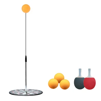 

Table Tennis Trainer Set with Elastic Soft Shaft Ping Pong Balls Paddles Set with 2 Paddle and 3 Ping-Pong Balls