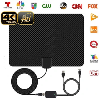 

Mile 4K Digital HDTV Antenna Indoor 1080P And Amplifier Signal Booster Radius Surf Fox DVB-T2 TV Aerial