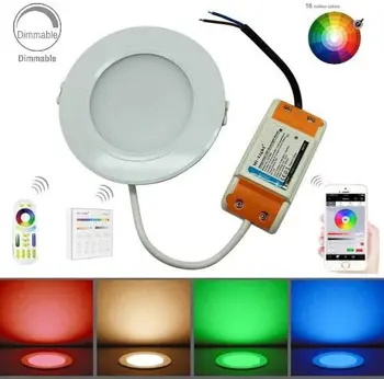 

Mi.Light RGB+CCT Led Recessed Ceiling Downlight 9W Controlled by Milight RGB+CCT Remote and Smartphone APP Control Via Mi-Light