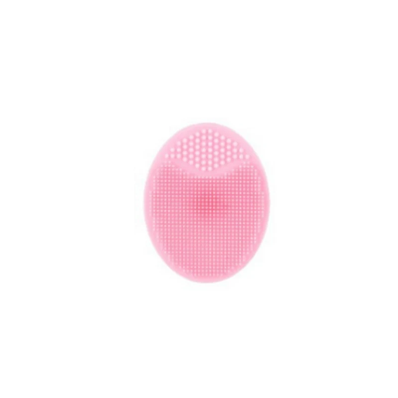 Pink Силиконовая Подушечка для умывания лица отшелушивающая щетка для удаления черных точек инструмент Мягкая глубокая очистка лица кисти для ухода за лицом TSLM1 - Цвет: Pink