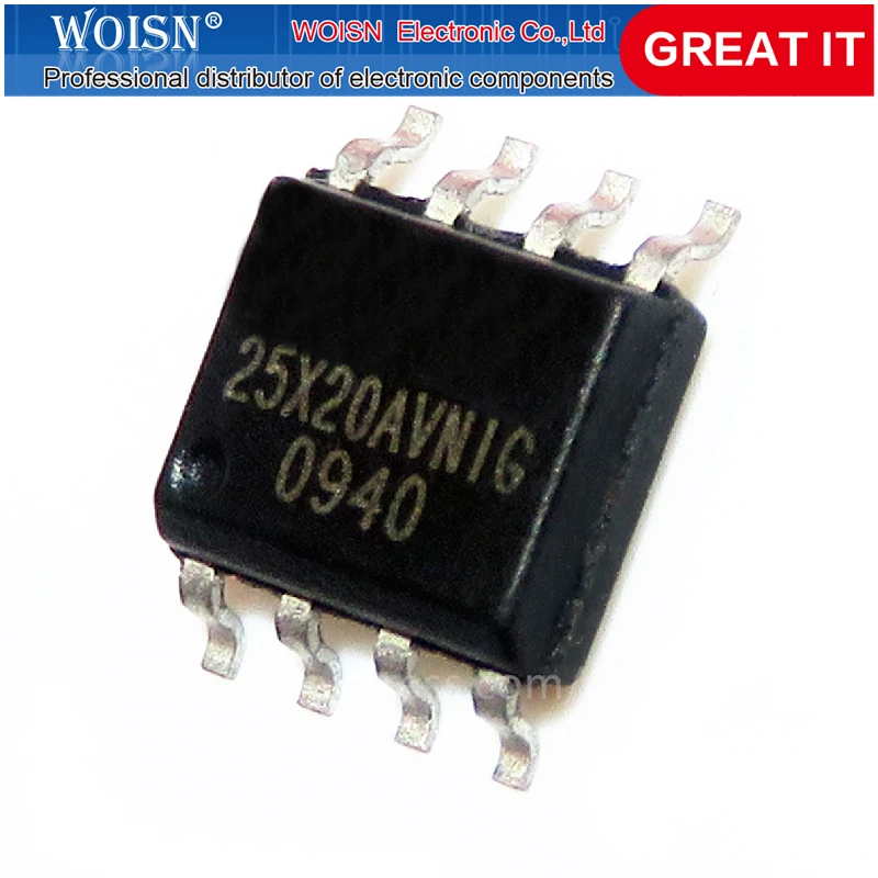 10 шт. W25X20AVSNIG W25X20 лапками углублением SOP-8 СОП 25Q20AVNIG 25X новый оригинальный в наличии