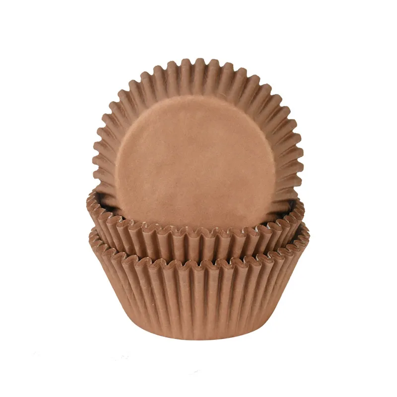 100 Stücke Muffin Kuchen Verpackung Tassen Papier Event Party DIY Küche Backen Kuchen Platz Form Cupcake Kuchen Dessert Ölbeständige Box 7 cm – Detail 9
