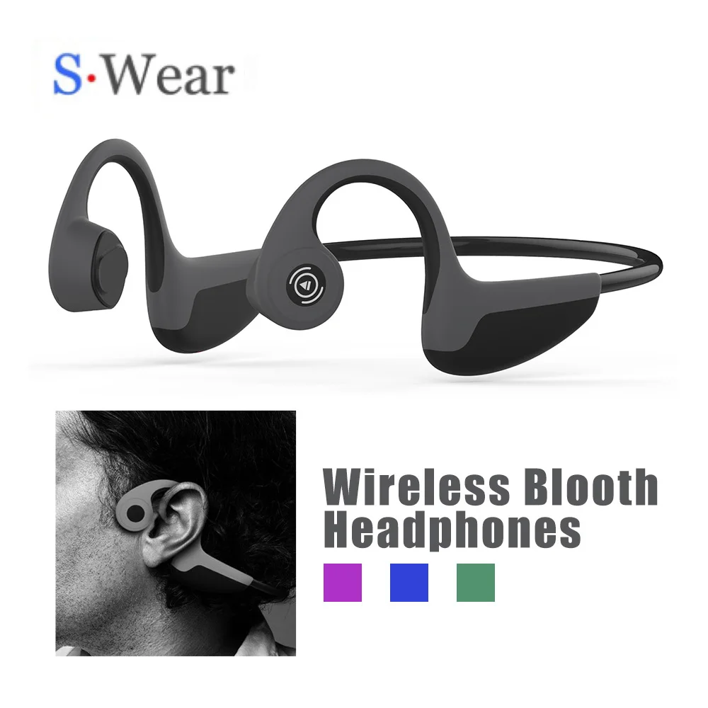 S.Wear Original Z8 Wireless Bluetooth 5.0 Bone Conduction Earphones Professional Sports Earphones Portable Handsfree Headsets