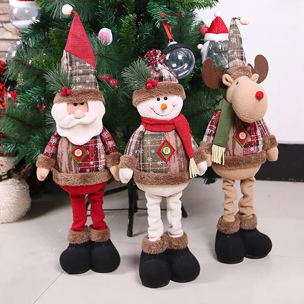 QIFU Telescopic Christmas Doll Merry Christmas Decor for Home 2020 Navidad Noel Christmas Ornaments Xmas Gifts New Year 2021