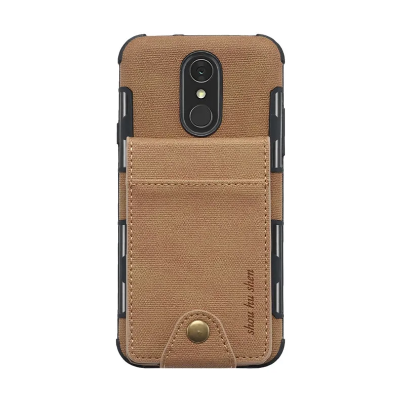 HengLiTai Джинсовый чехол-кошелек с узором для LG Stylo 4/Q7 Мульти Чехол с держаками карт чехол для телефона - Цвет: yellow