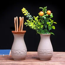 Керамическая ваза Ретро Китайский стиль керамики бамбуковая чайная церемония шесть джентльменов чайные аксессуары