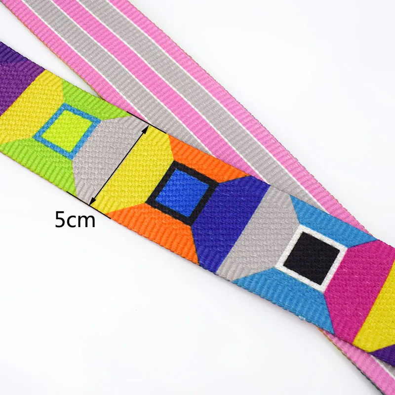 5Meters Meetee 50mm Ethnic Jacquard Webbings Tapes Bag Strap Belt Ribbons For DIY Clothes Sewing Tape Bias Binding Accessories