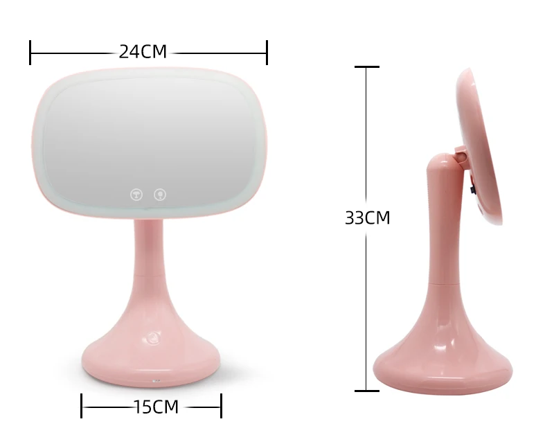 Светодиодный зеркало для макияжа, Bluetooth, аудио, настольная лампа, зеркало, светящееся зеркало, умный bluetooth-динамик, светильник, регулируемая интенсивность