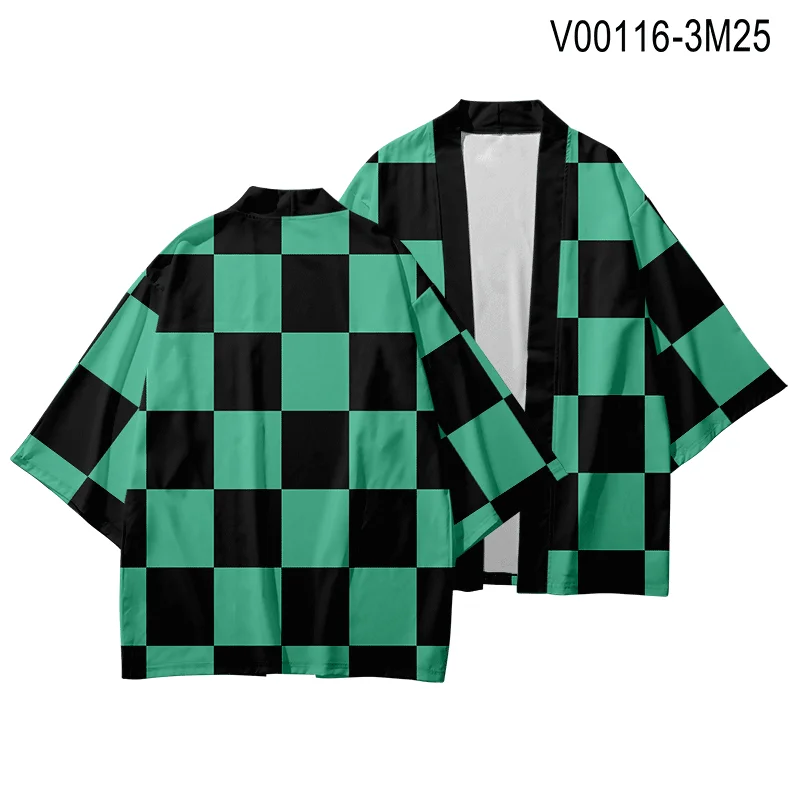 V00116 WAMNI кимоно кардиган мужской Летний Уличная костюм самурая кимоно рукав летучая мышь рубашка-кимоно человек Забавный 3D принт дропшиппинг - Цвет: V00116