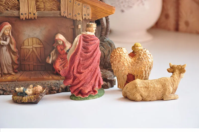 Изделия из смолы, рождественские украшения, рождественские декорации, Декорации для дома