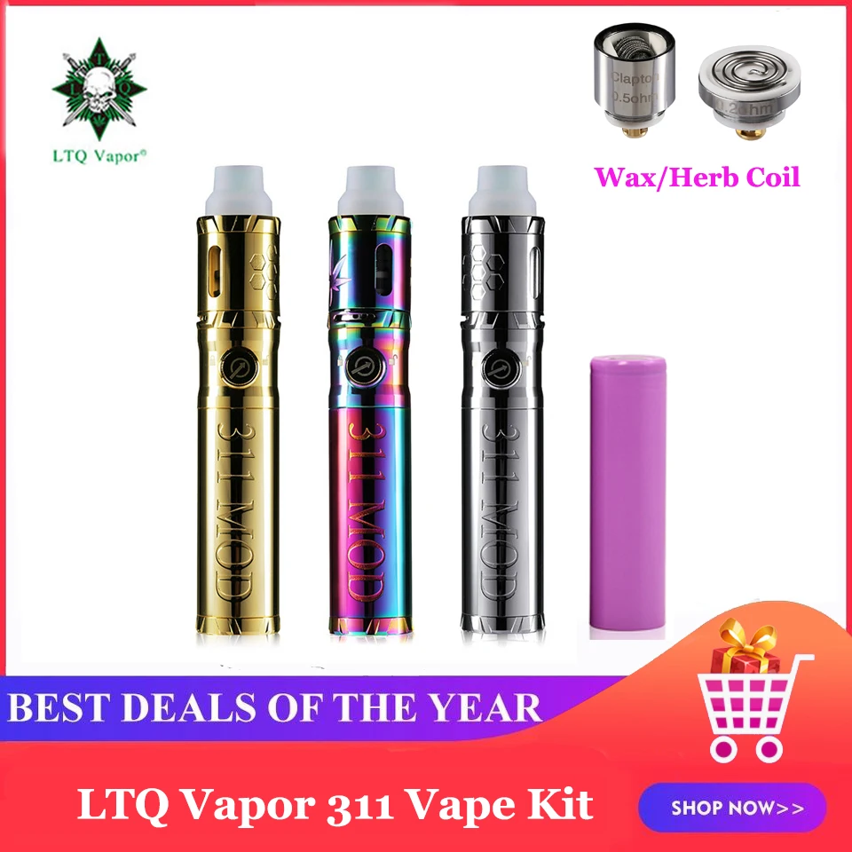 LTQ Vapor 311 Vape Kit Dry Herb Herbal Wax Vaporizer 88W 18650 battery