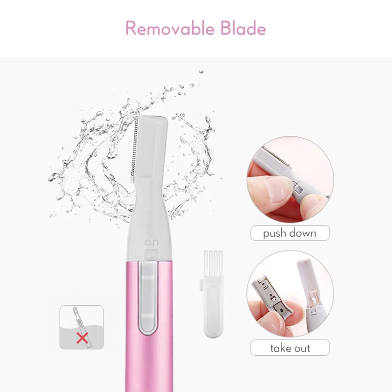 Multifunction Electric Trimmer Women Mini Eyebrow Leg Hair Clipper