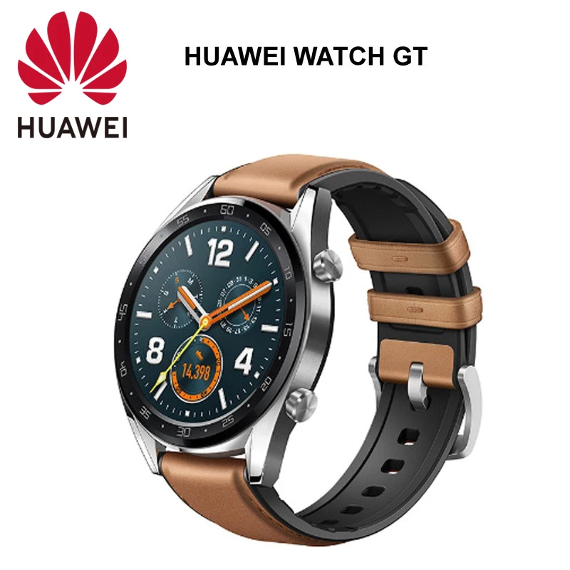 Глобальная версия HUAWEI WATCH GT Active Edition Смарт спортивные часы 1,3" AMOLED красочный экран Heartrate gps плавание бег - Цвет: brown