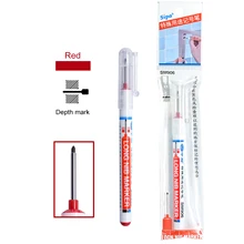 Nouveaux marqueurs à tête longue de 20mm pour le travail du bois dans la salle de bain, stylos marqueurs polyvalents pour trous profonds, fournitures d'outils