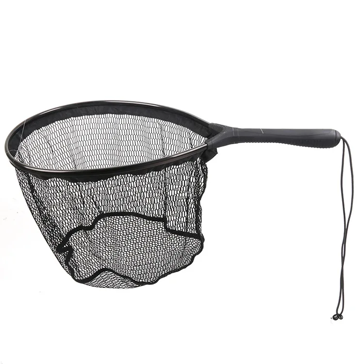 

Aluminium Alloy Dredge Fly Fishing Diddle-net Gelatinization Aluminum Handle with Connecting Rope for Fishing Rod Nylon Dip Net