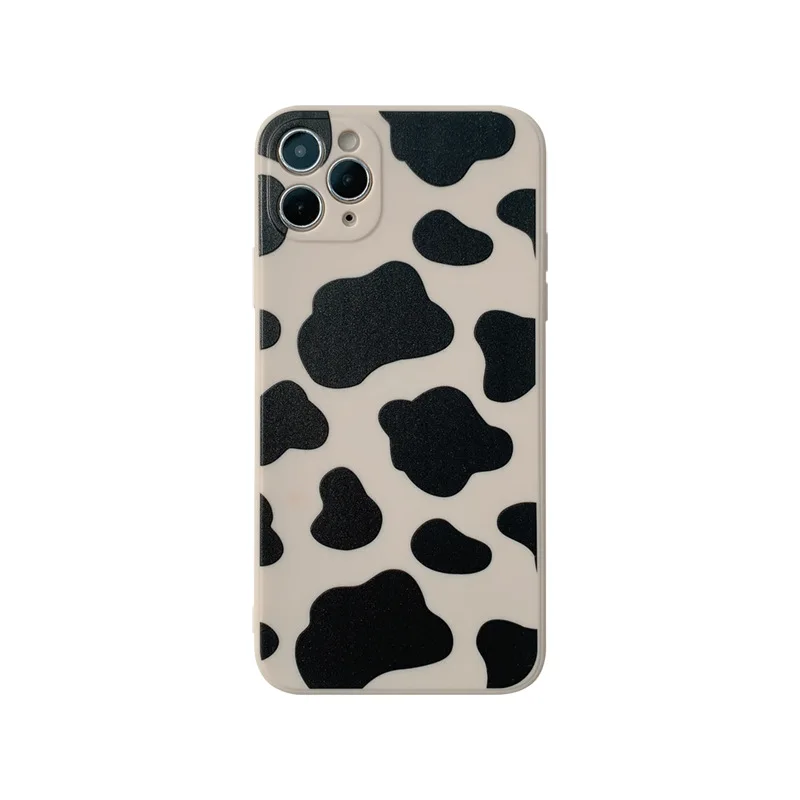 Cow pattern Black and white style silicone case for iphone 4