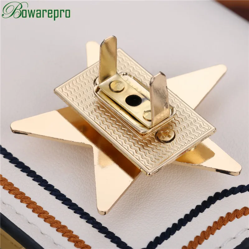 Bowarepro звезда металлическая DIY застежка Поворотный замок для сумки на плечо аксессуары для дамских сумочек высокого качества 1 шт
