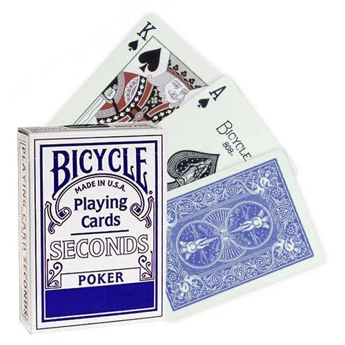 New Seconds 1 PCS Blue/Red Poker Playing Cards Rider Back Standard Decks Cards