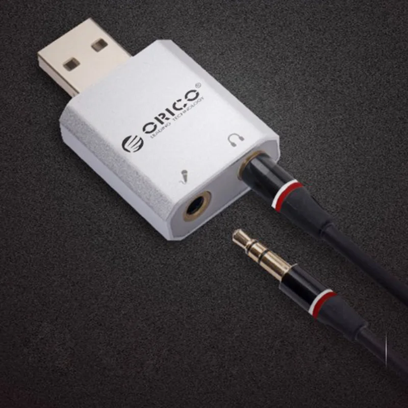 Orico USB внешняя звуковая карта конвертер настольный компьютер ноутбук внешние наушники звуковая карта Бесплатный привод