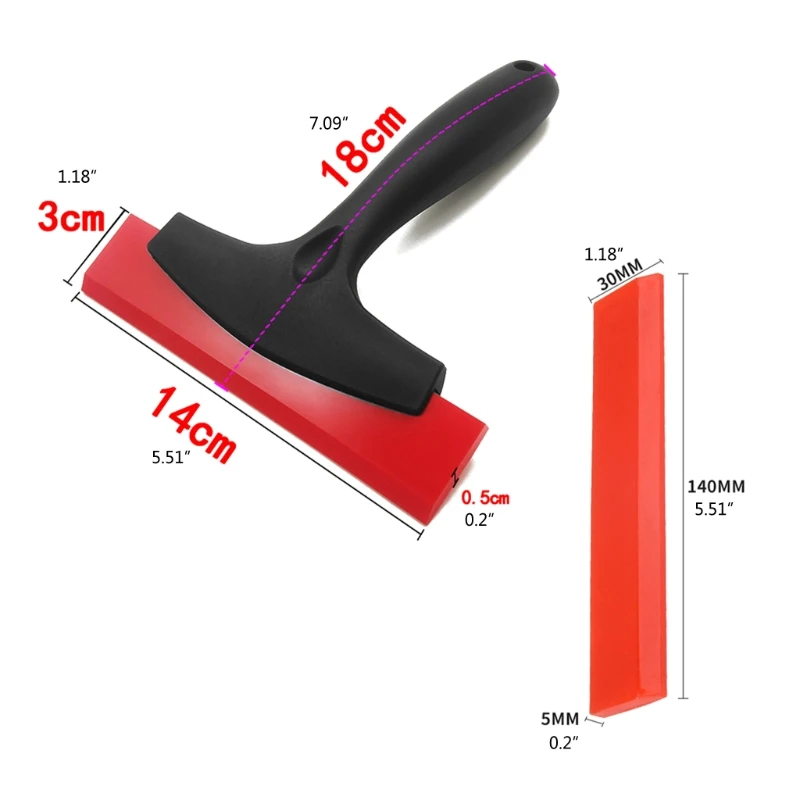 R3MD Vehicle Windshield Film Wrapping Tools Soft Scraper Air Bubble Brush Shovel Film Wrap Plastic Foils Cleaner Scraper For Razor Blade Scraper,Car Sticker Remover, Vinyl Squeegee,Window Tinting Squeegee,Window Scraper Tool,Automotive Film Tools,Window Scraper,Razor Blade Scrapers,Car Film Scraper,Window Tint Squeegee