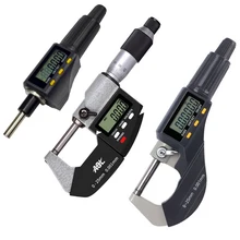 0,001 мм электронный Внешний микрометр Твердосплавные наконечники измерительные инструменты суппорт Калибр 0-25 мм 1 дюйм цифровой микрометр головка