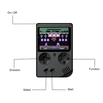 

Built-in 168 Games Video Game Player mini arcade for family games Retro Mini Handheld Game Console Emulator