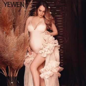 

Maternity Bodysuit Strech Pink Spaghetti Strap YEWEN Design 2020 New Arrival