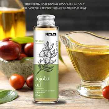 100%Pure Natural Jojoba Oil, Pure Cold Pressed Natural Unrefined Moisturizer for Repair Injured Skin, Hair, Body and Nails 100ml 1