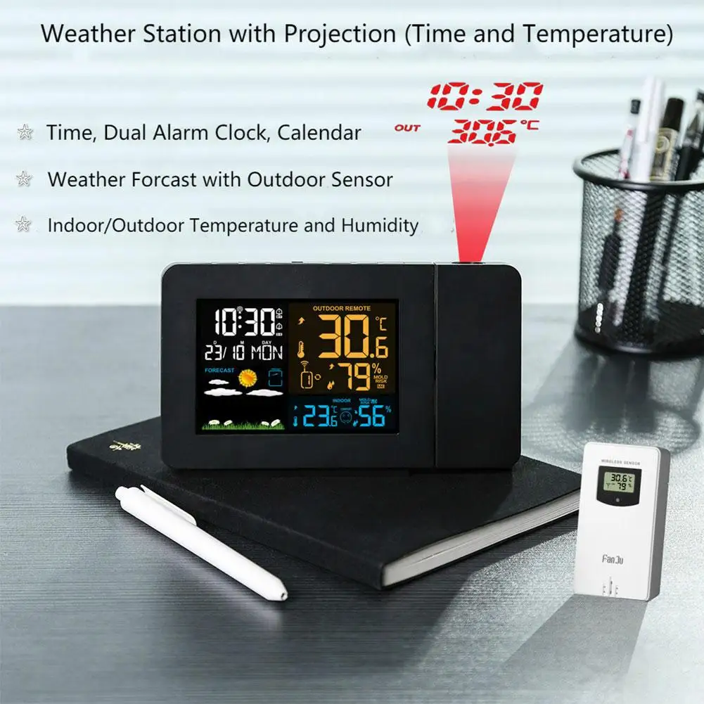 Метеостанция digion ptby3711a. Weather station clock. Погодная станция с проекцией. Weather station clock. Цифровая метеостанция цветной с кнопочками.