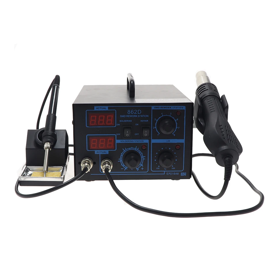 Best selling soldering station 862D 952D 2 in 1 hot air gun soldering