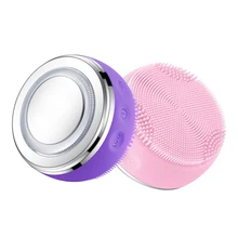 Ультразвуковая щетка для кожи силиконовая Очищающая красота Вибрирующая маска для лица Массажер для снятия морщин