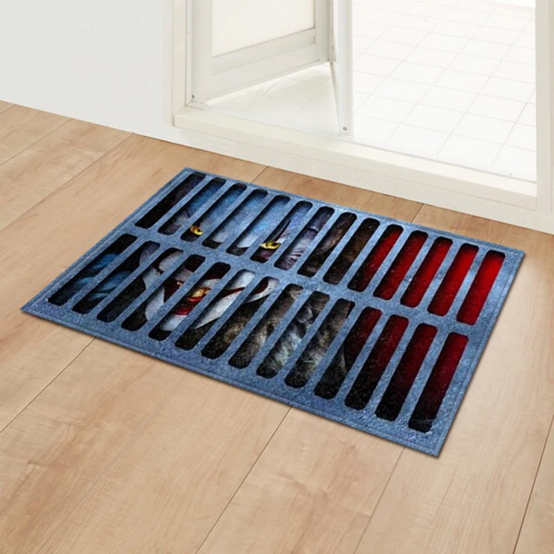 3D Stereo Vision Teppich Teppichboden Pad Rutschfeste Fußmatte Bodenmat DIY Deko 