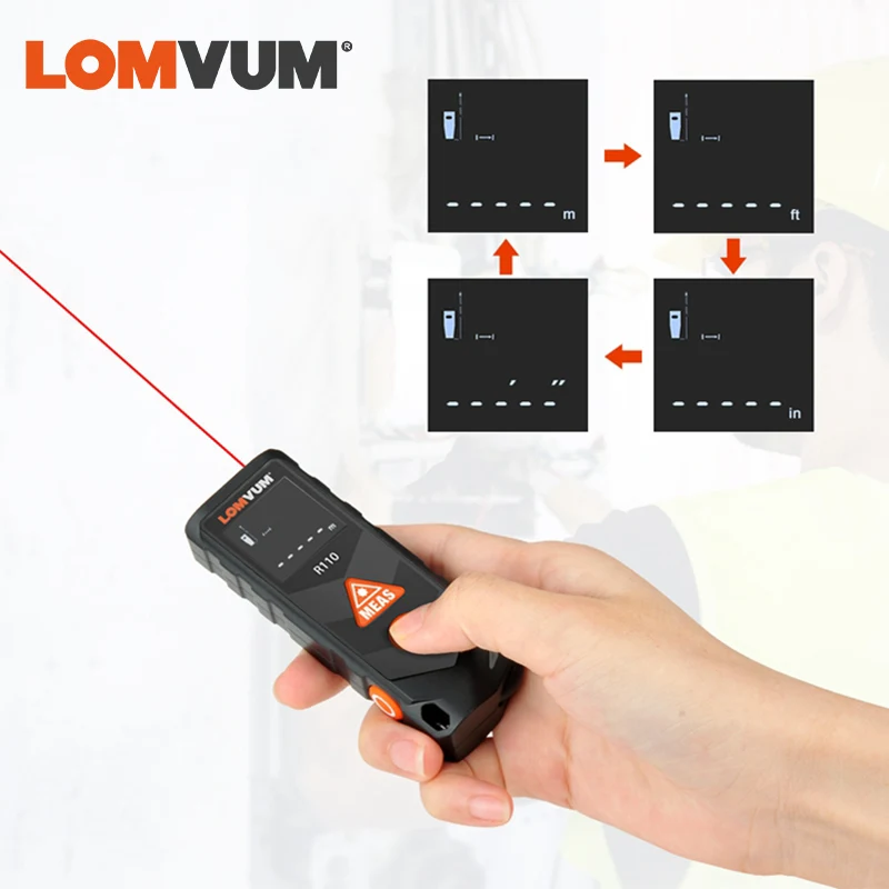 LOMVUM Laser Tape Wheel Measurement Design Digital Distance Meter Curved Distance Measuring USB Charging Handheld Rangefinder LOMVUM Laser Tape Wheel Measurement Design Digital Distance Meter Curved Distance Measuring USB Charging Handheld Rangefinder