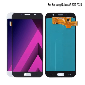 

AMOLED For Samsung Galaxy A7 2017 A720 A720F SM-A720F LCD Display Touch Screen Digitizer Assembly Phone Parts Free Tools
