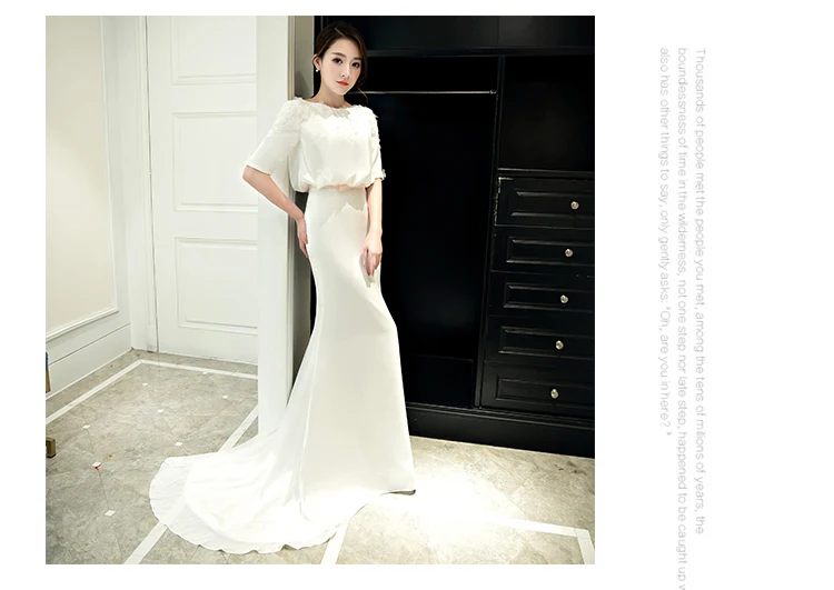 Длинное женское платье с коротким рукавом vestido de fiesta de boda, кружевное вечернее платье, платье с баской iltapuku