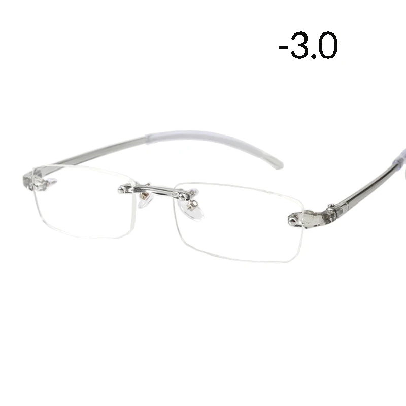 Seemfly шикарный ультра светильник близорукие очки TR90 бескаркасные очки близорукость-1,0-1,50-2,0-2,5-3,0-3,50-4,0 диоптрий близорукие очки - Цвет оправы: myopic 3.0