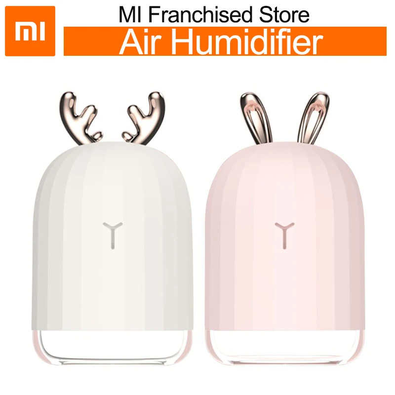 

Mini Air Humidifier Aroma essential oil diffuser White Deer Pink Rabbit portable ultrasonic USB Charging for home office Desk