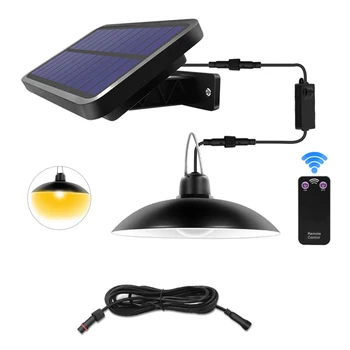 

Remote Control Solar Pendant Lights Hanging Shed Lamp IP65 Waterproof Led Home Garden Outdoor Indoor Wide Adjustable Emergency