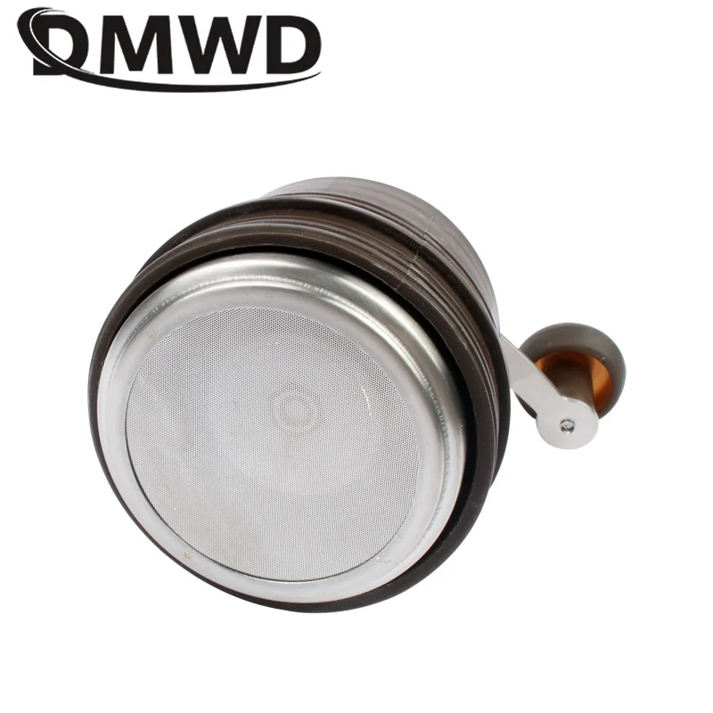 DMWD ручная черная кофеварка машина для эспрессо мини кофемолка зерен уличная