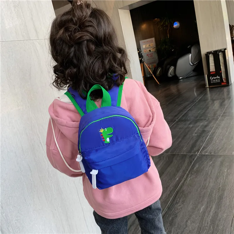 

Cute Candy-Colored Children Waterproof Nylon Backpack Fashion 2019 Autumn And Winter New Kindergarten Durable Baby Backpack