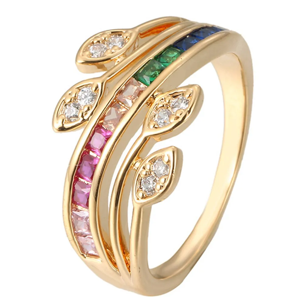 Многоцветные драгоценные камни, Кристальные кольца для женщин, золото, белое серебро, анилло, циркон, бриллианты, Monaco модные украшения, аксессуары в подарок