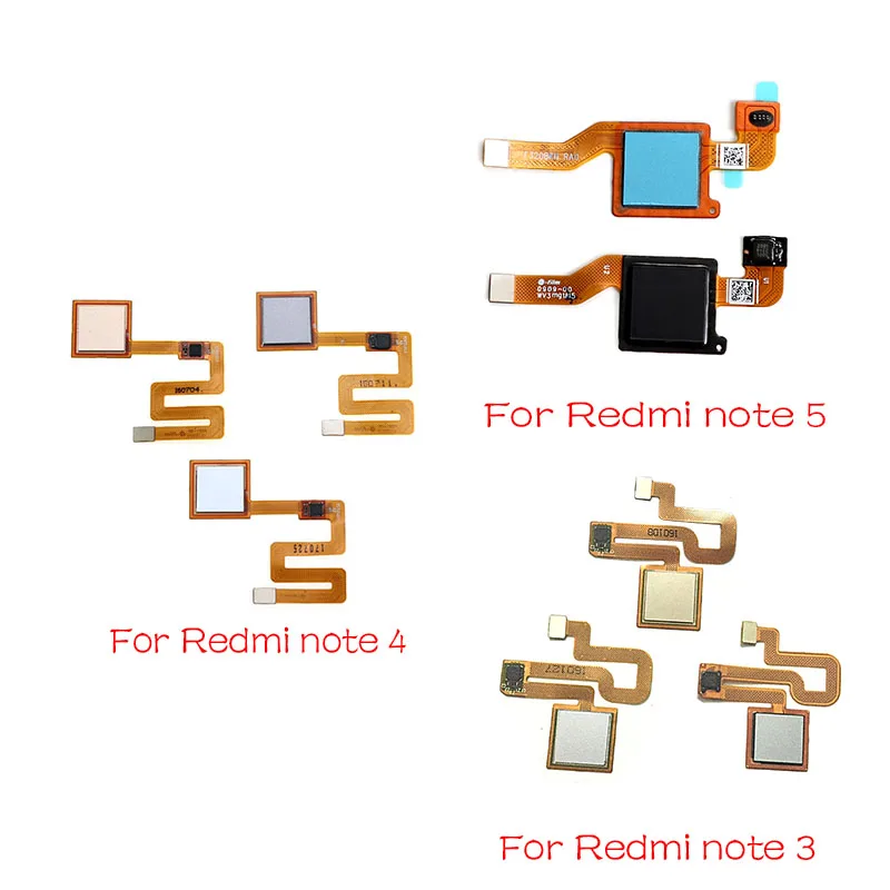 Главная Кнопка отпечатков пальцев Сенсорный ID сенсор гибкий кабель лента для Xiaomi Redmi Note 4 4X5 5A 3 Pro запасные части