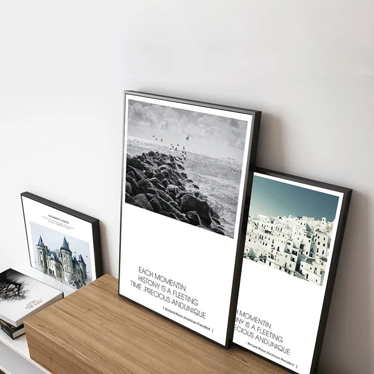 SX175-3幅.欧式复古建筑海边风景组合-4